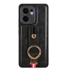 For OPPO Reno13 F 5G Wristband Leather Back Phone Case(Black) - 2