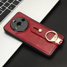 For Realme 11 Pro / 11 Pro+ Wristband Leather Back Phone Case(Red) - 2