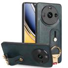 For Realme 11 Pro / 11 Pro+ Wristband Leather Back Phone Case(Blue) - 1