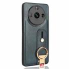 For Realme 11 Pro / 11 Pro+ Wristband Leather Back Phone Case(Blue) - 3