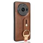 For Realme 11 Pro / 11 Pro+ Wristband Leather Back Phone Case(Brown) - 3