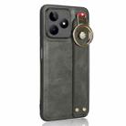 For Realme C53 4G / Narzo N53 Wristband Leather Back Phone Case(Green) - 3