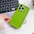 For iPhone 14 Pro Shockproof Frame Frosted TPU Phone Case(Green) - 1