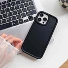 For iPhone 14 Pro Shockproof Frame Frosted TPU Phone Case(Black) - 1