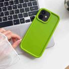 For iPhone 12 Shockproof Frame Frosted TPU Phone Case(Green) - 1