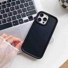 For iPhone 12 Pro Shockproof Frame Frosted TPU Phone Case(Black) - 1