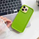 For iPhone 11 Pro Max Shockproof Frame Frosted TPU Phone Case(Green) - 1
