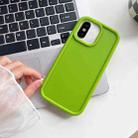 For iPhone X / XS Shockproof Frame Frosted TPU Phone Case(Green) - 1