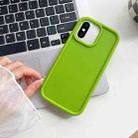 For iPhone XS Max Shockproof Frame Frosted TPU Phone Case(Green) - 1