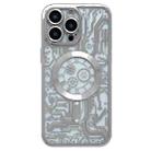 For iPhone 12 Pro Electroplated Circuit Board Pattern MagSafe Phone Case(Silver) - 1