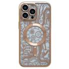 For iPhone 12 Pro Electroplated Circuit Board Pattern MagSafe Phone Case(Gold) - 1