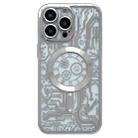 For iPhone 13 Pro Max Electroplated Circuit Board Pattern MagSafe Phone Case(Silver) - 1