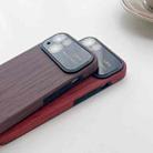 For iPhone XS Max Wood Grain TPU Phone Case with Lens Film(Khaki) - 4