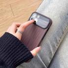 For iPhone XS Max Wood Grain TPU Phone Case with Lens Film(Khaki) - 6
