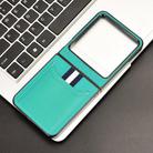 For Tecno Phantom V Flip2 Litchi Texture Card Slots Back Cover Phone Case(Green) - 2