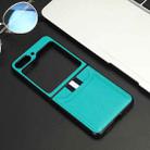 For Samsung Galaxy Z Flip5 Litchi Texture Card Slots Back Cover Phone Case(Green) - 1