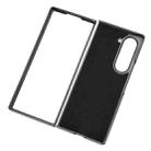 For Samsung Galaxy Z Fold6 Litchi Texture Card Slots Back Cover Phone Case(Black) - 3