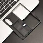 For Samsung Galaxy Z Fold7 5G Litchi Texture Card Slots Back Cover Phone Case(Black) - 2