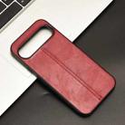 For Google Pixel 9 / Pixel 9 Pro Cow Pattern Sewing Back Cover Phone Case(Red) - 2