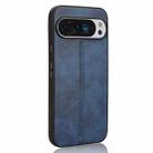 For Google Pixel 9 / Pixel 9 Pro Cow Pattern Sewing Back Cover Phone Case(Blue) - 3