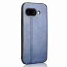 For Google Pixel 9a Cow Pattern Sewing Back Cover Phone Case(Blue) - 3