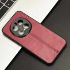 For Honor Magic7 Pro Cow Pattern Sewing Back Cover Phone Case(Red) - 2
