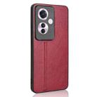 For OPPO Reno11 A JP Version Cow Pattern Sewing Back Cover Phone Case(Red) - 3