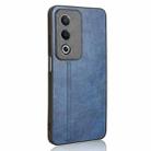 For OPPO A3 Pro India Cow Pattern Sewing Back Cover Phone Case(Blue) - 3