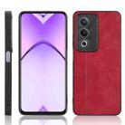 For OPPO K12x 5G / A3 Pro Global Cow Pattern Sewing Back Cover Phone Case(Red) - 1