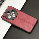 For OPPO Find X8 Pro Cow Pattern Sewing Back Cover Phone Case(Red) - 2