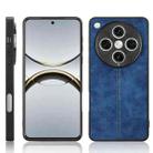 For OPPO Find X8 Pro Cow Pattern Sewing Back Cover Phone Case(Blue) - 1