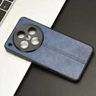 For OPPO Find X8 Pro Cow Pattern Sewing Back Cover Phone Case(Blue) - 2