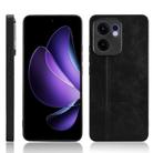 For OPPO Reno13 F 4G / 5G Cow Pattern Sewing Back Cover Phone Case(Black) - 1