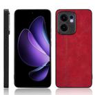 For OPPO Reno13 F 4G / 5G Cow Pattern Sewing Back Cover Phone Case(Red) - 1