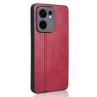 For OPPO Reno13 F 4G / 5G Cow Pattern Sewing Back Cover Phone Case(Red) - 3