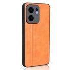 For OPPO Reno13 F 4G / 5G Cow Pattern Sewing Back Cover Phone Case(Yellow) - 3