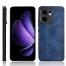 For OPPO Reno13 F 4G / 5G Cow Pattern Sewing Back Cover Phone Case(Blue) - 1