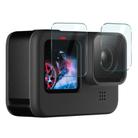 For GoPro HERO11 Black imak Rear Screen + Front Screen + Rear Camera Lens Tempered Glass Film - 1