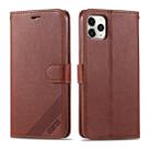 For iPhone 11 Pro Max AZNS Sheepskin Texture Horizontal Flip Leather Case with Holder & Card Slots & Wallet(Brown) - 1