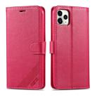 For iPhone 11 Pro Max AZNS Sheepskin Texture Horizontal Flip Leather Case with Holder & Card Slots & Wallet(Red) - 1