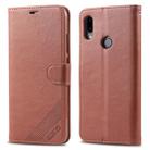 For Xiaomi Redmi 7 AZNS Sheepskin Texture Horizontal Flip Leather Case with Holder & Card Slots & Wallet(Brown) - 1