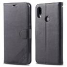 For Xiaomi Redmi 7 AZNS Sheepskin Texture Horizontal Flip Leather Case with Holder & Card Slots & Wallet(Black) - 1