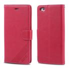 For Xiaomi Redmi Go AZNS Sheepskin Texture Horizontal Flip Leather Case with Holder & Card Slots & Wallet(Red) - 1