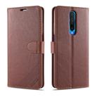 For Xiaomi Redmi K30 AZNS Sheepskin Texture Horizontal Flip Leather Case with Holder & Card Slots & Wallet(Brown) - 1