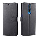 For Xiaomi Redmi K30 AZNS Sheepskin Texture Horizontal Flip Leather Case with Holder & Card Slots & Wallet(Black) - 1