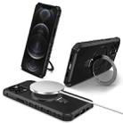 For iPhone 12 Pro MagSafe Magnetic Holder Phone Case(Black) - 1
