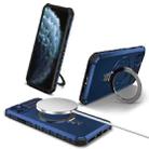 For iPhone 11 Pro Max MagSafe Magnetic Holder Phone Case(Blue) - 1