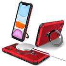 For iPhone 11 MagSafe Magnetic Holder Phone Case(Red) - 1