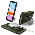 For iPhone 11 MagSafe Magnetic Holder Phone Case(Green) - 1