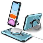 For iPhone 11 MagSafe Magnetic Holder Phone Case(Light Blue) - 1
